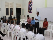Information session at Maradhoo Feydhoo School