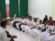 Information session at Maradhoo Feydhoo School